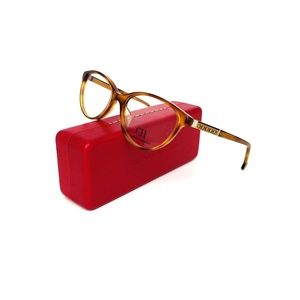 New Carolina Herrera Frames Acetate Eyeglasses Light Tortoise VHE671 OP62 52 17
